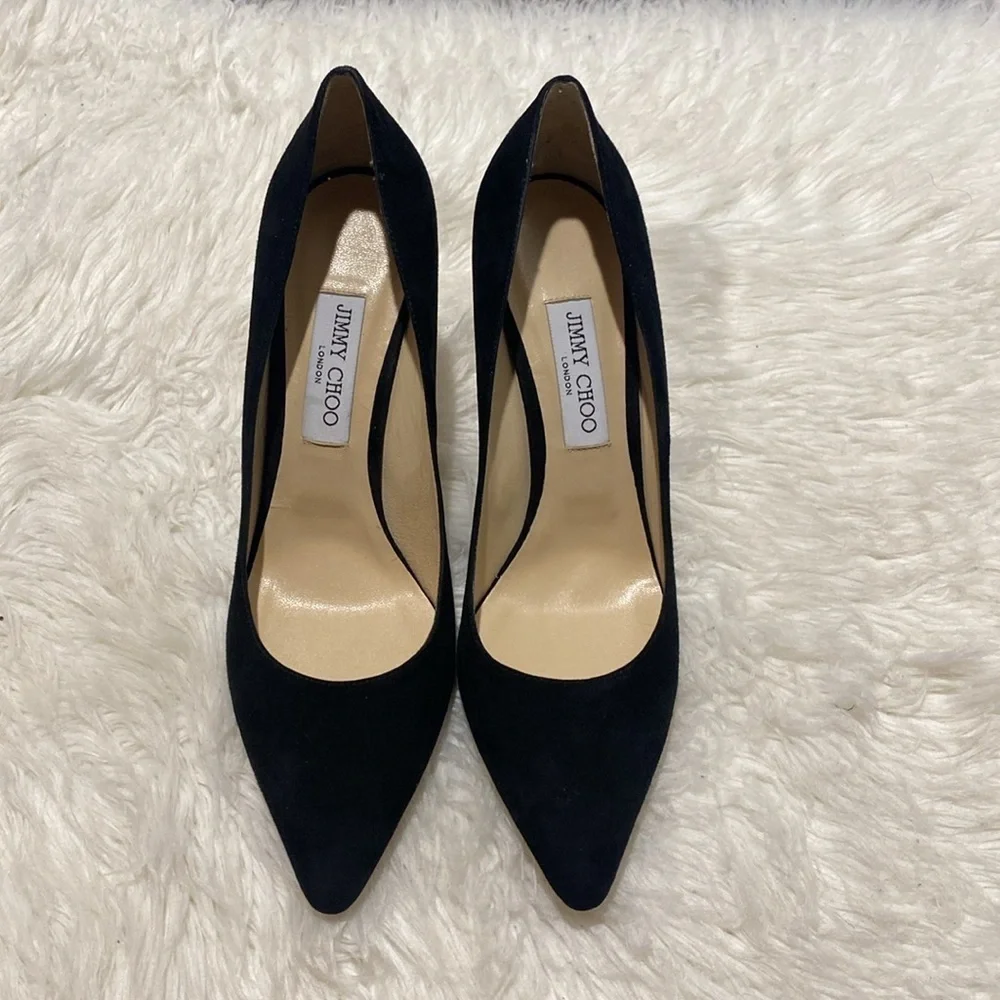Jimmy Choo Romy 85 suede pump size 41.5EU